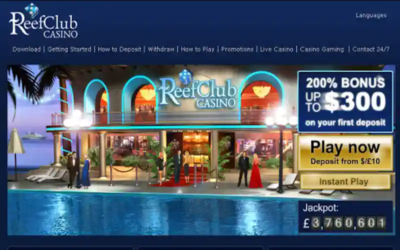 Reef Club Casino Screenshot 