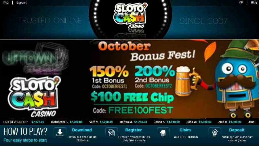 Slotocash October Bonus Fest Bonus Codes