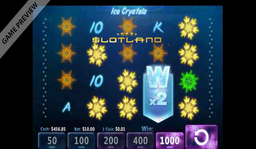 Slotland Casino Ice Crystals Bonus