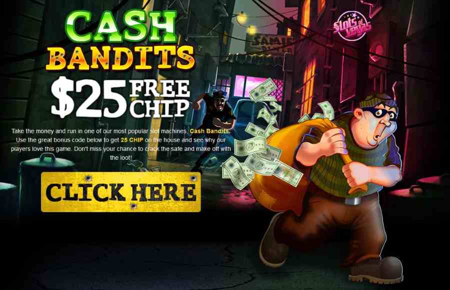 Slots of Vegas Cash Bandits Bonus Code