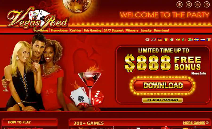 Vegas Red Casino Screenshot