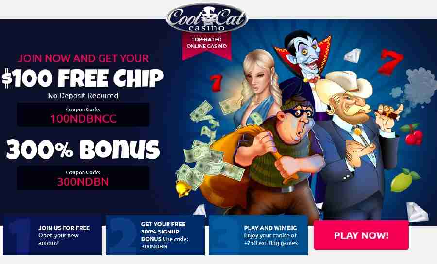 Cool Cat No Deposit Bonus Code 100NDBNCC