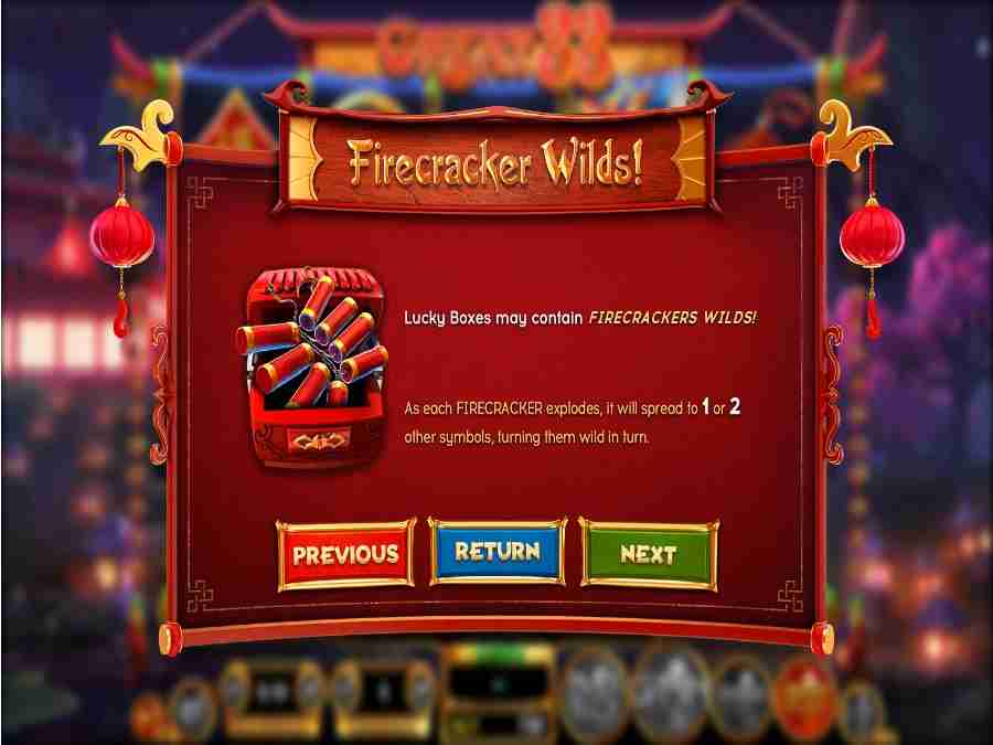 Fire Cracker Wilds Feature