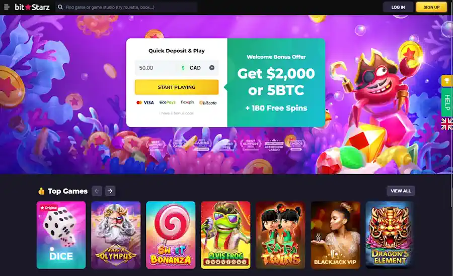 Bitstarz Screenshot
