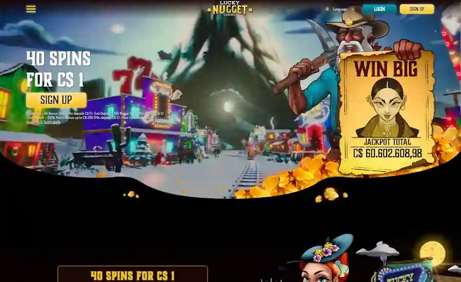 Lucky Nugget Casino Screenshot