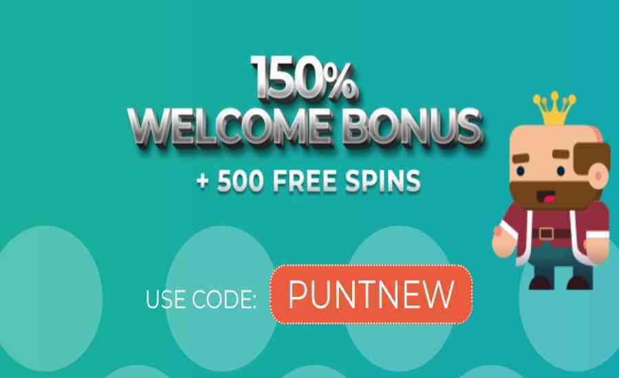 Punt Casino Welcome Bonus code puntnew