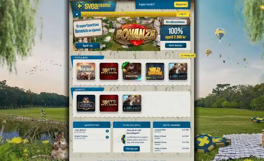 Svea Casino Screenshot