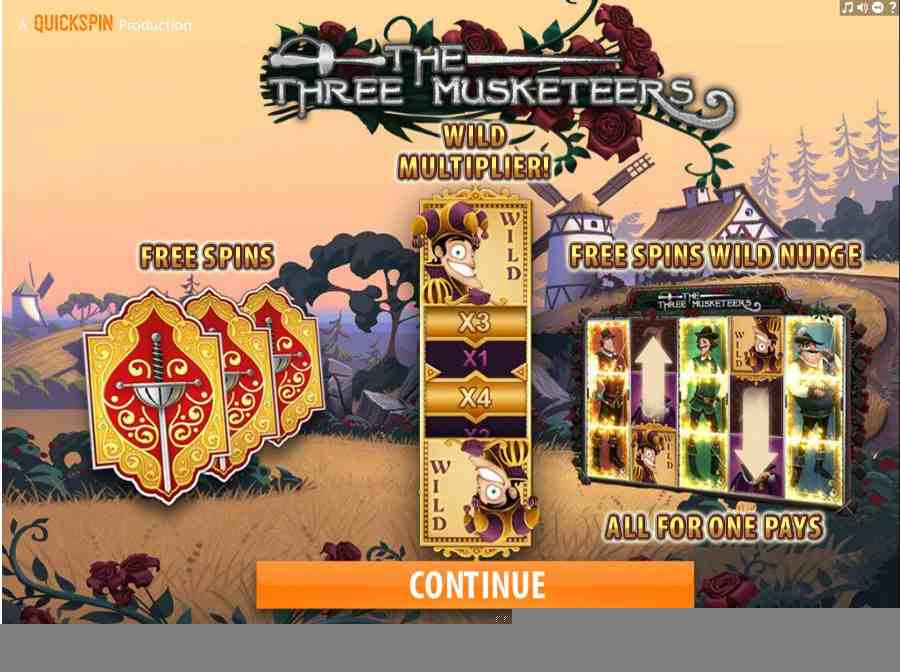 The Three Musketeers Splash Screen