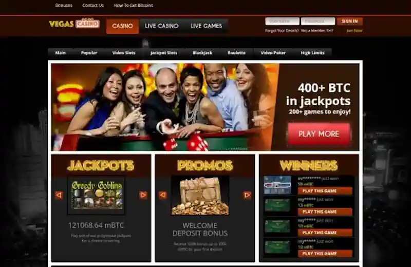 Screenshot VegasCasino.io