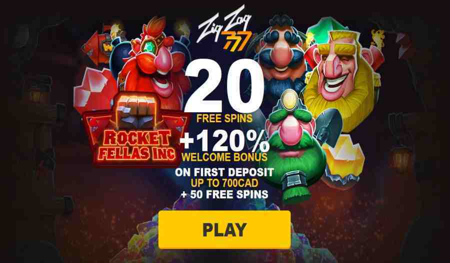 ZigZag777 Casino Rocket Fellas Inc Bonus Spins