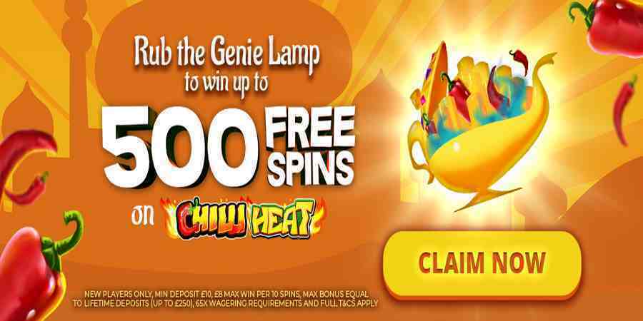 Chilli Heat Free Spins Aladdin Slots