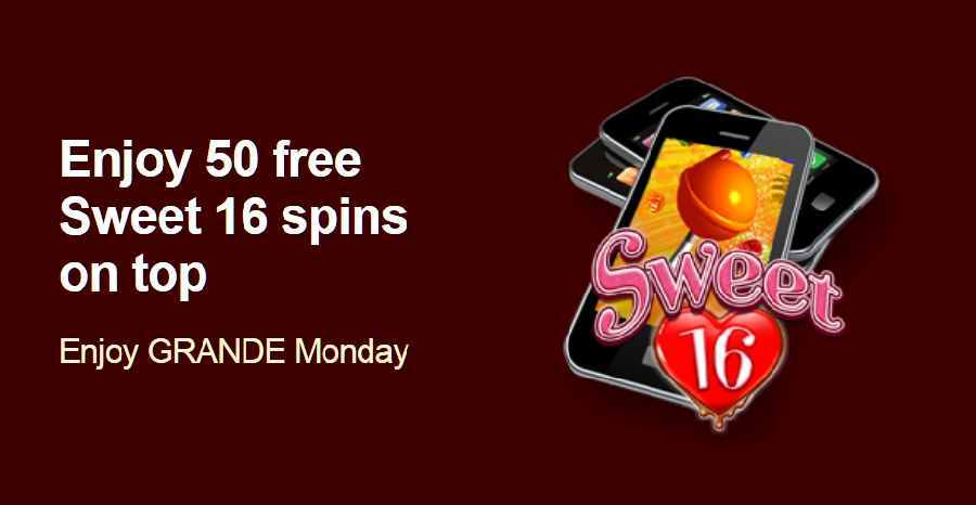 Grande Vegas Sweet 16 Bonus Code