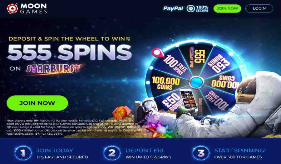 MoonGames Starburst Free Spins