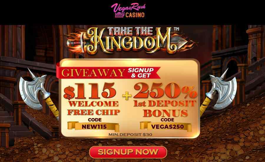 Vegas Rush Bonus Code NEW115