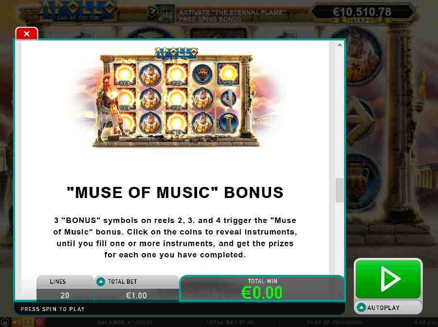 Muse of Music Bonus