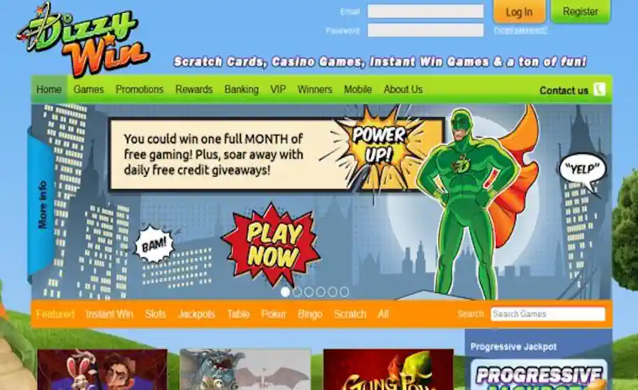 Dizzywin Casino Screenshot