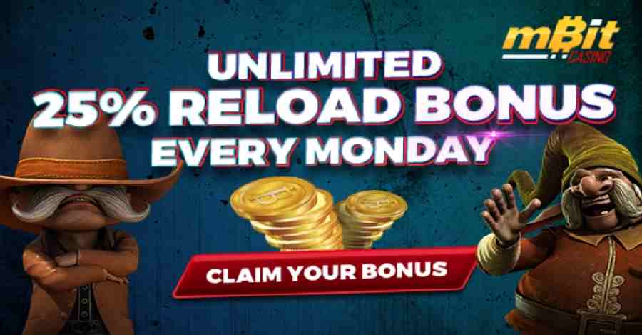mBit Reload bonus Mondays