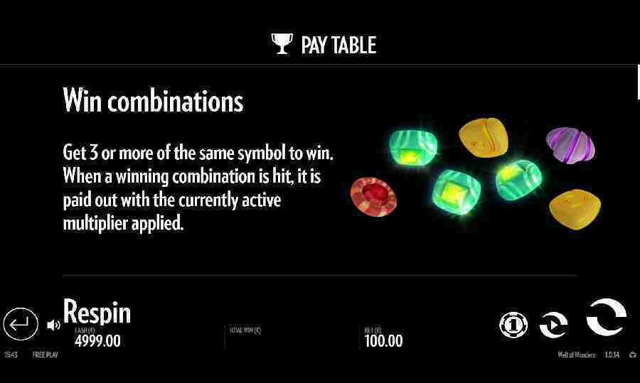 Win Combinations Feature