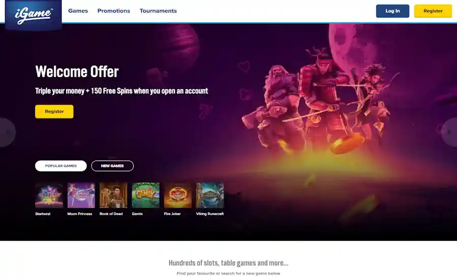 IGame Casino Screenshot