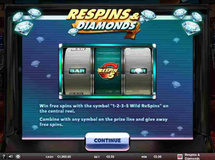 Respins & Diamonds Free Spins