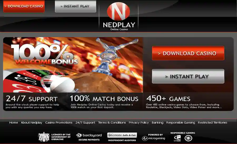Nedplay Casino Screenshot