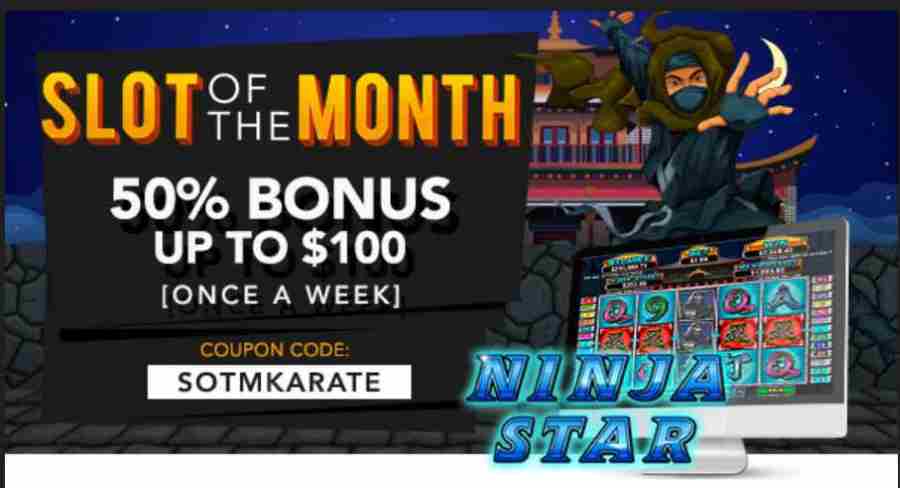 Slotastic Ninja Star Bonus Code SOTMKARATE