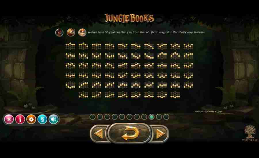 Jungle Books 58 Win Pay-lines