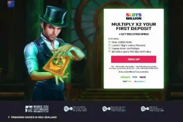 SlotsMillion Casino New Zealand Deposit Bonus