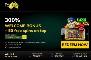 Fair Go Casino Bonus code 300-WELCOME