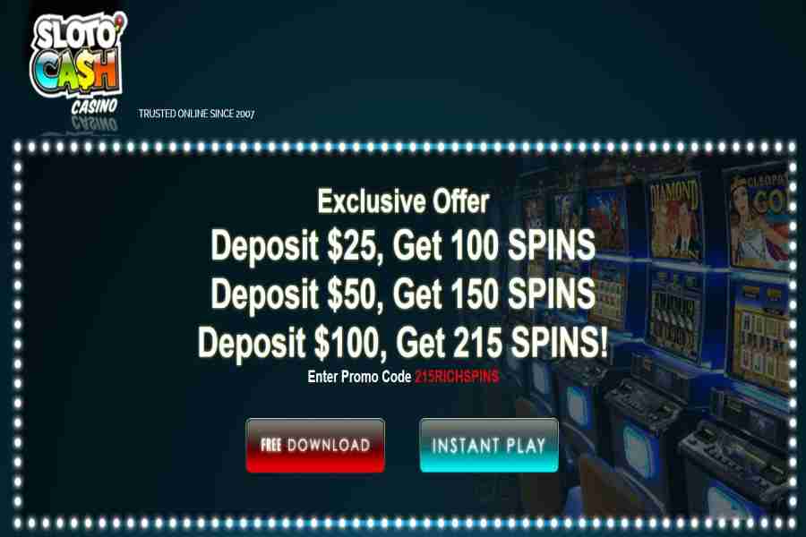 slotocash free spins no deposit 2019