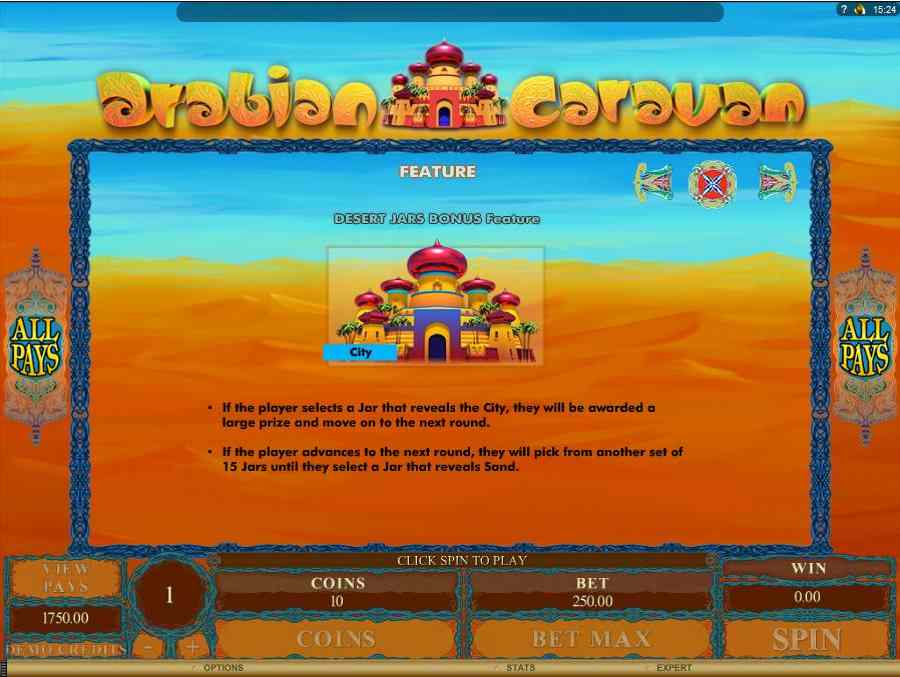 Desert Jars Bonus Feature