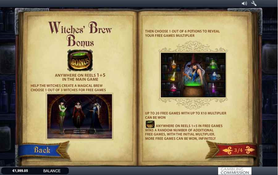 Witches Brew Bonus Feature