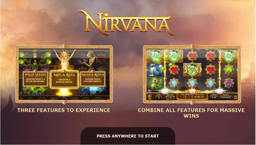 Nirvana Features Screen