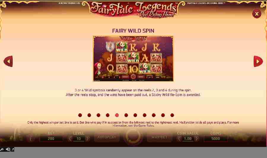 Red Riding Hood Fairy Wild Spin