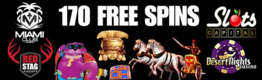 170 Free Spins For MAy