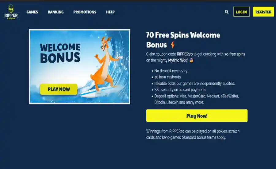 Ripper Mythic Wolf 70 Free Spins