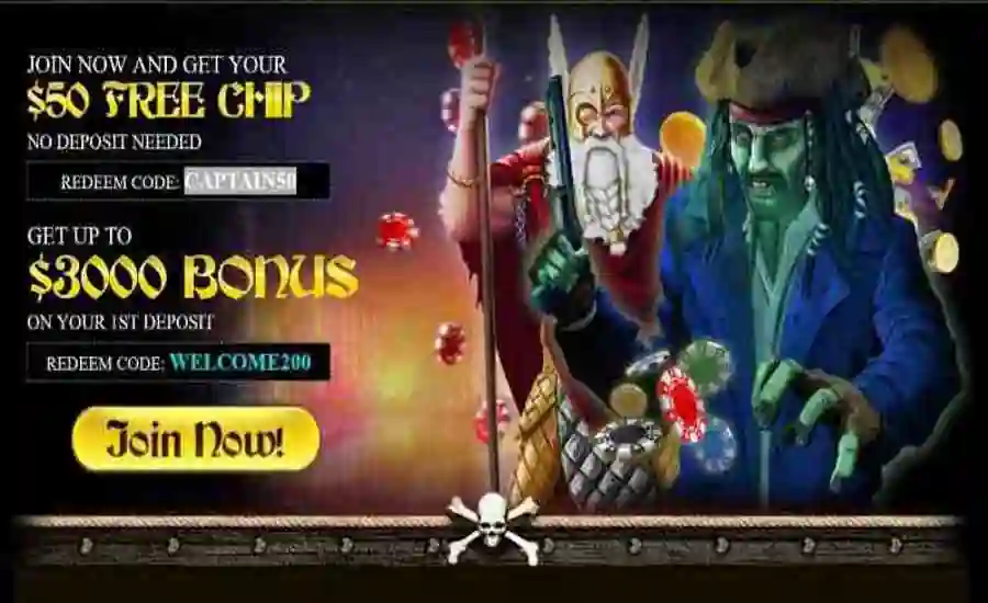 Captain Jack Bonus Code CAPTAIN50