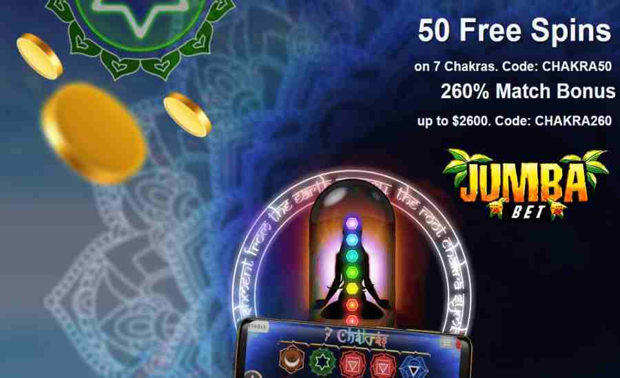 Jumba Bet 50 free spins 7 chakras