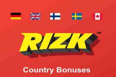 Rizk Casino Welcome Bonus Offer By Country