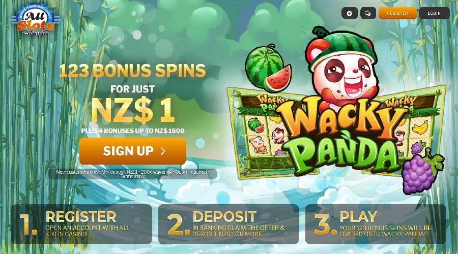 Wacky Panda 123 bonus Spins Screenshot