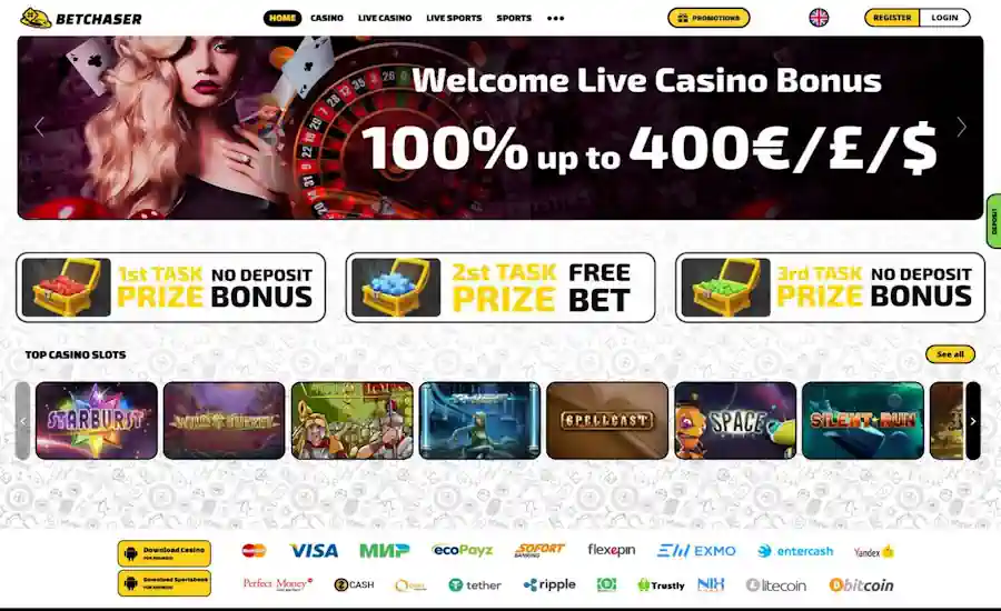 BetChaser Casino Screenshot