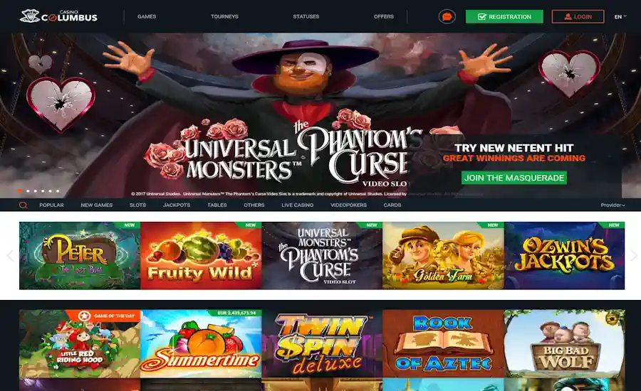 Casino Columbus Screenshot