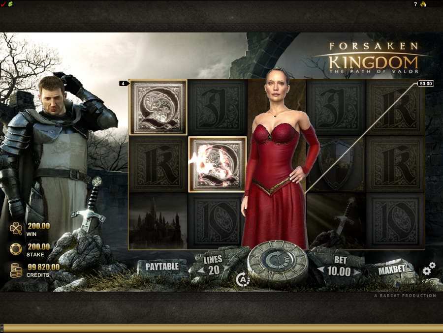 Forsaken Kingdom Wild Symbol Won