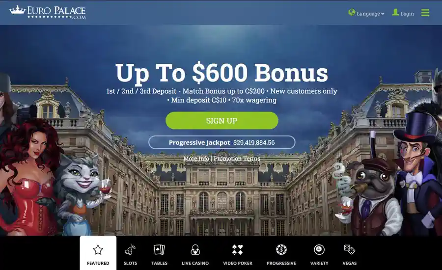 Euro Palace Welcome Bonus