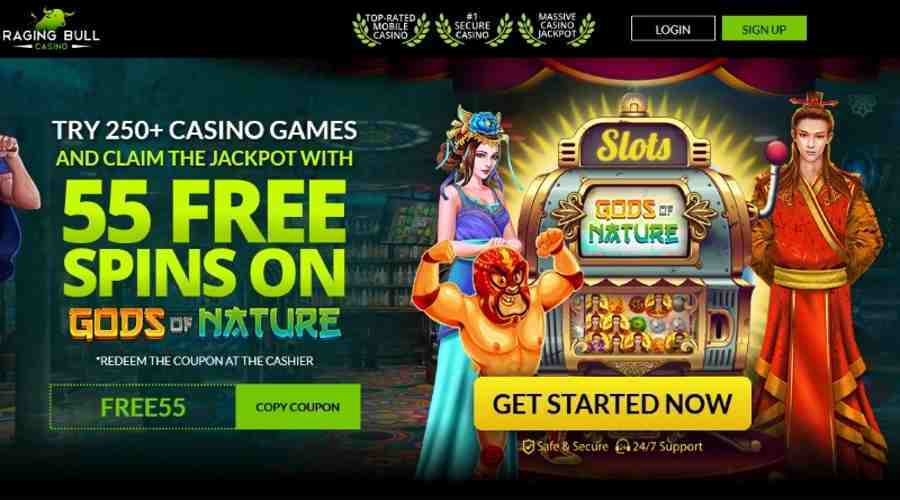 Raging Bull Gods Of Nature Free Spins