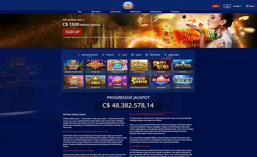 All Slots Casino Screenshot