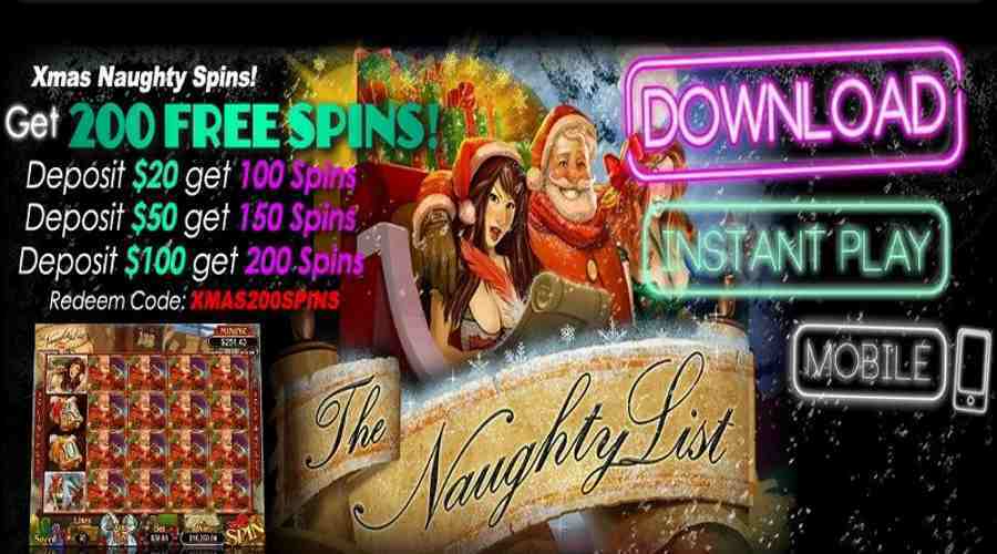 Uptown Aces Casino The Naughty List free Spins