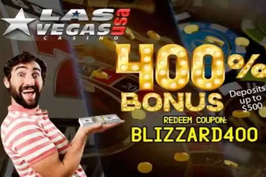 Las Vegas USA bonus code BLIZZARD400
