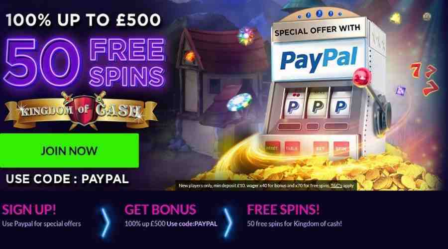 Vegas Spins Deposit Bonus Using PayPal