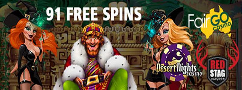 91 Free Spins Promotion Codes